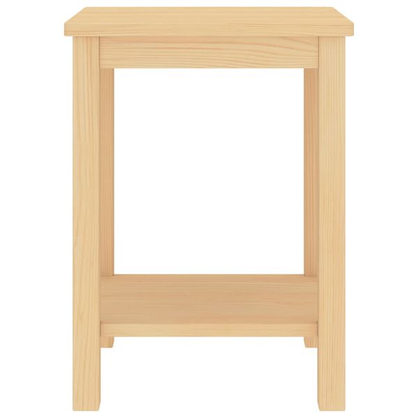 vidaXL Nočný stolík, prírodný 35x30x47 cm, borovicový masív