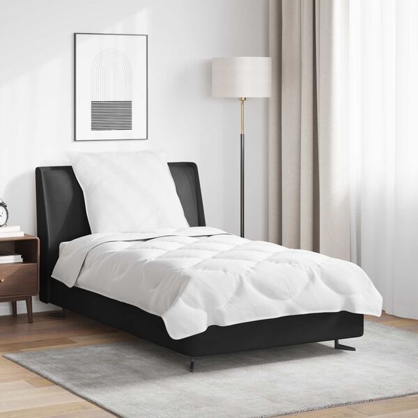 vidaXL Sada prikrývok s vankúšom 2 pcs Biela Mikrovlákno