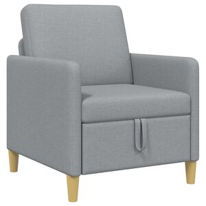 vidaXL Sofa s &uacute;ložn&yacute;m priestorom Svetlosiv&aacute; 72 x 78 x 87 cm Polyester