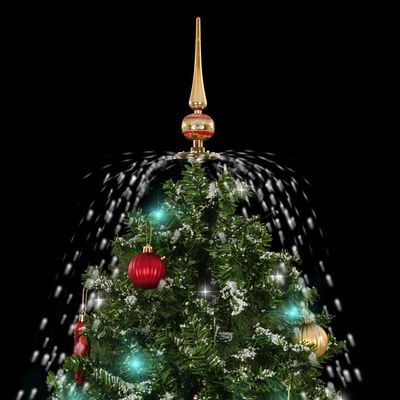 vidaXL Snežiaci vianočný stromček dáždnikovým podstavcom zelený 190 cm