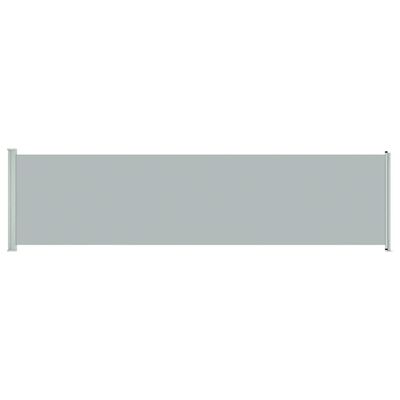 vidaXL Zaťahovacia bočná markíza na terasu 600x160 cm, sivá