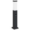 vidaXL Stĺpikov&eacute; svietidlo so senzorom 50 cm čierne IP44