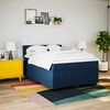 vidaXL Boxspring posteľ s matracom modr&yacute; 140x190 cm l&aacute;tka