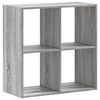 vidaXL Knižnica siv&aacute; sonoma 68,5x32x68,5 cm kompozitn&eacute; drevo
