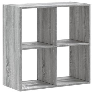 vidaXL Knižnica siv&aacute; sonoma 68,5x32x68,5 cm kompozitn&eacute; drevo