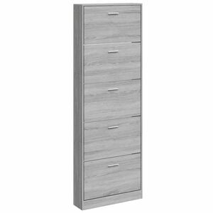 vidaXL Botn&iacute;k Siv&yacute; dub sonoma 59x17x169 cm spracovan&eacute; drevo