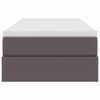 vidaXL Postel s &uacute;ložn&yacute;m prostorem a matrac&iacute; Siv&aacute; 100 x 200 cm