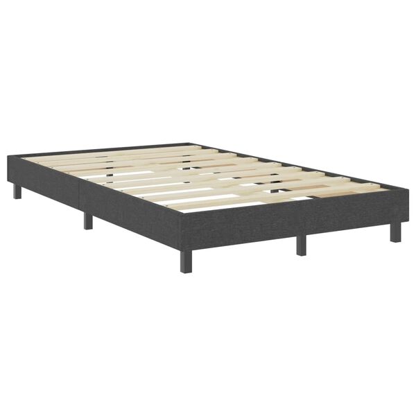 vidaXL Rám na boxspring posteľ, sivý, látka 120x200 cm