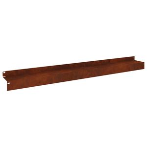 vidaXL Obrubn&iacute;k tr&aacute;vnika 10 ks 100 x 10 x 8 cm Oceľ Hrdzav&yacute;