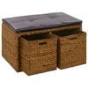 vidaXL Lavica s 2 ko&scaron;&iacute;kmi z morskej tr&aacute;vy 71x40x42 cm hned&aacute;