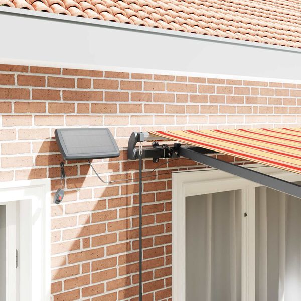 vidaXL Zatemniteľn&aacute; mark&iacute;za Žlt&aacute; a oranžov&aacute; 300 x 250 cm l&aacute;tka