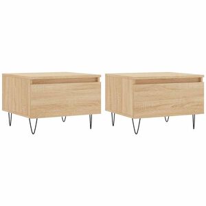 vidaXL Konferenčn&eacute; stol&iacute;ky 2 ks dub sonoma 50x46x35cm kompozitn&eacute; drevo