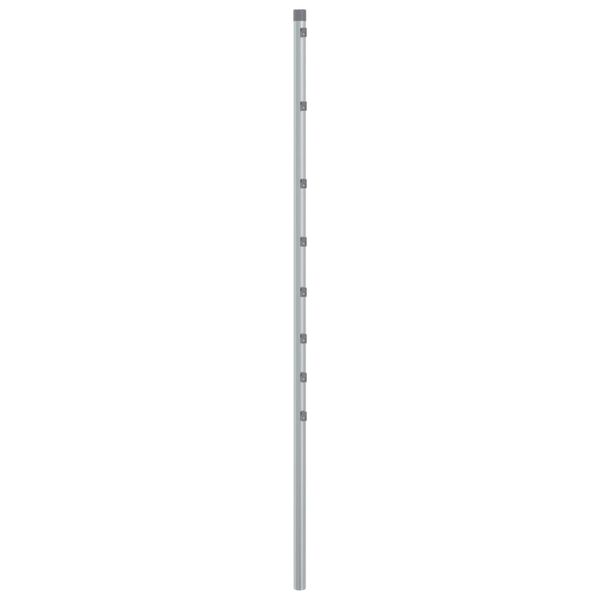 vidaXL Plotov&eacute; stĺpiky 15 ks strieborn&eacute; 150 cm pozinkovan&aacute; oceľ