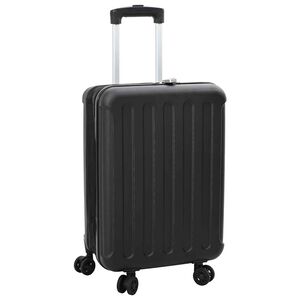 vidaXL Kufor so z&aacute;mkom Čierna 43 x 27 x 66 cm ABS plast