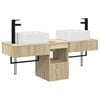 vidaXL Set kabinetov do k&uacute;peľne 3 ks Dub sonoma 53 x 35 x 39 cm