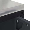 vidaXL &Uacute;ložisko v kuchyni s poličkou Antracit 60 x 50 x 92 cm Oceľ