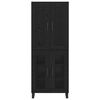 vidaXL Highboard Čierny dub 69,5 x 34 x 180 cm Kompozitn&eacute; drevo