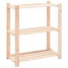 vidaXL Reg&aacute;l s 3 policami 80x38x90 cm, borovicov&yacute; mas&iacute;v 150 kg