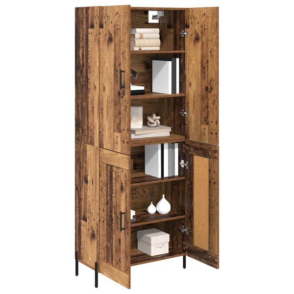 vidaXL Highboard Star&eacute; drevo 69,5 x 34 x 180 cm Kompozitn&eacute; drevo