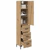 vidaXL Highboard Remeseln&yacute; dub 69,5 x 34 x 180 cm Kompozitn&eacute; drevo