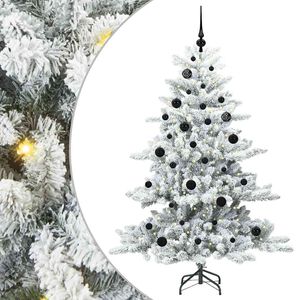 vidaXL Umel&yacute; Skl&aacute;pac&iacute; Vianočn&yacute; Stromček Biela 150 cm PVC a oceľ