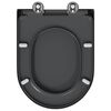 vidaXL Rýchlo uvoľňovacie wc sedátko Antracit 46.2 x 36 x 4.3 cm