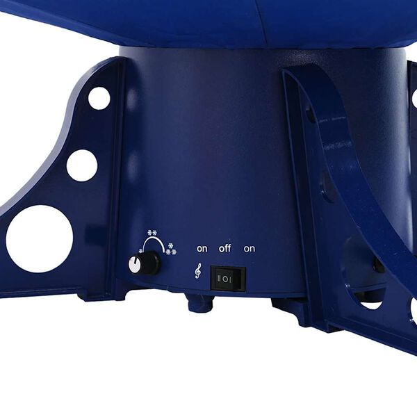 vidaXL Snežiaci vianočný stromček s dáždnikovým podstavcom modrý 170 cm PVC