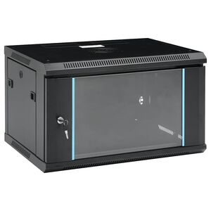 vidaXL 6U N&aacute;stenn&aacute; serverov&aacute; skriňa 19" IP20 600x450x350 mm