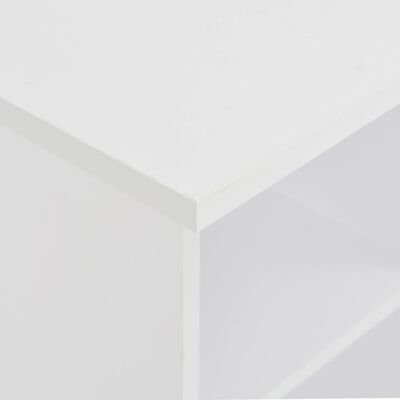 vidaXL Barový stôl biely 60x60x110 cm