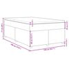 vidaXL Boxspring posteľ s matracom sivohned&yacute; 140x190 cm l&aacute;tka