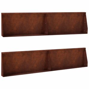 vidaXL Oporn&yacute; m&uacute;r 4 ks 100 x 12 x 30 cm Poveternostne odoln&aacute; oceľ