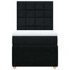 vidaXL Posteľný rám boxspring s matracom čierny 90x200 cm látka