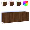 vidaXL TV n&aacute;stenn&eacute; skrinky s LED svetlami 2 ks hned&yacute; dub 60x35x41 cm