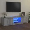 vidaXL TV skrinka s LED svetlami siv&yacute; dub sonoma 140x40x36 cm