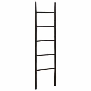 vidaXL Rebr&iacute;k na deky Čierna 40 x 150 cm Bambus