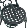 vidaXL Záhradný bistro set 3 pcs Zelená Hliník