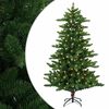 vidaXL Umel&yacute; vianočn&yacute; stromček 120 cm 150 LED Tepl&aacute; biela PVC a kov