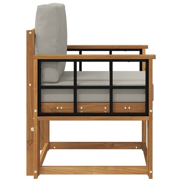 vidaXL Vonkaj&scaron;ia pohovka Mas&iacute;vne ak&aacute;ciov&eacute; drevo a polyester