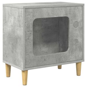 vidaXL Mačka Dom Bet&oacute;nov&aacute; 51 x 30 x 52 cm Kompozitn&eacute; drevo