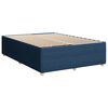 vidaXL Posteľný rám boxspring s matracom modrý 160x200 cm látka