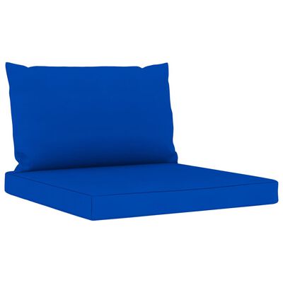 vidaXL 6-dielna záhradná sedacia súprava s modrými podložkami