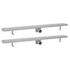vidaXL Rovn&yacute; sprchov&yacute; odtok 2 ks s bublinkami 1030x140 mm nehrdzavej&uacute;ca oceľ