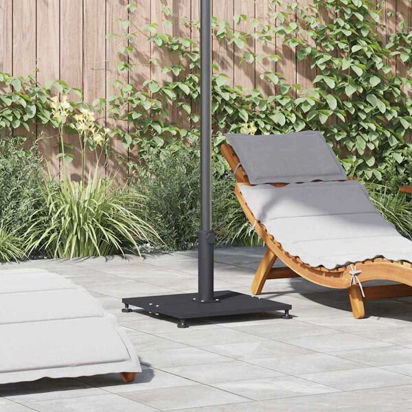 vidaXL Základňa pre slnečník Tmavo šedá 45 x 45 x 31 cm