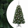 vidaXL Umel&yacute; vianočn&yacute; stromček s vianočn&yacute;mi guľami 120 cm 150 LED