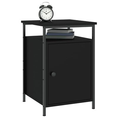 vidaXL Nočný stolík čierny 40x42x60 cm kompozitné drevo