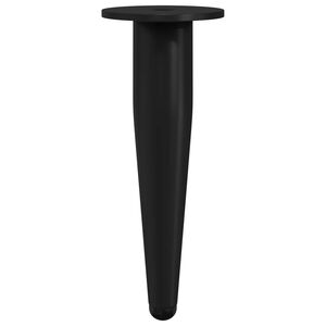 vidaXL Nohy n&aacute;bytku 2 pcs Čierna &Oslash; 40 x 98 mm Železo