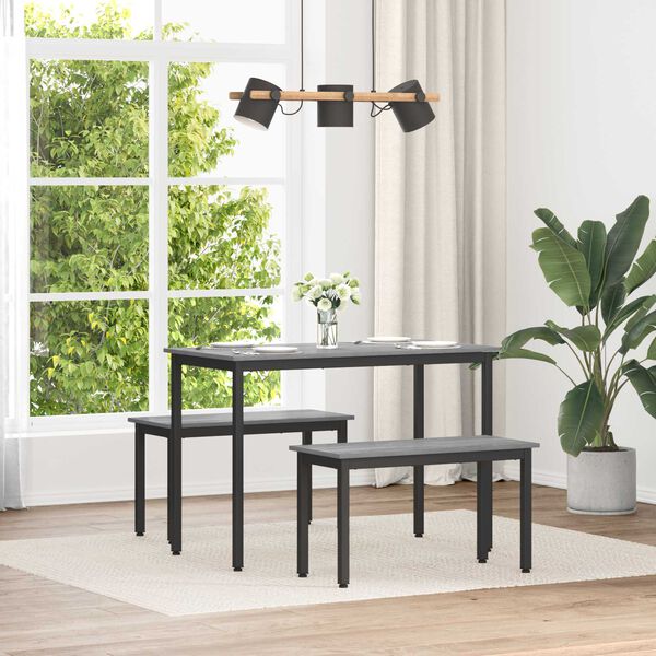 vidaXL lavička Siv&yacute; Sonoma 80 x 35 x 45 cm Kompozitn&eacute; drevo