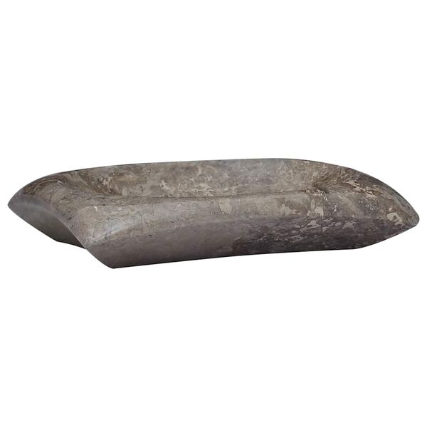 vidaXL Um&yacute;vadlo siv&eacute; 50x35x10 cm mramor