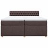 vidaXL Boxspring posteľ s matracom tmavohned&aacute; 200x200 cm l&aacute;tka