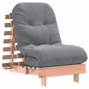 vidaXL Rozkladacia futonov&aacute; pohovka s matracom 60x206x11cm mas. daglas